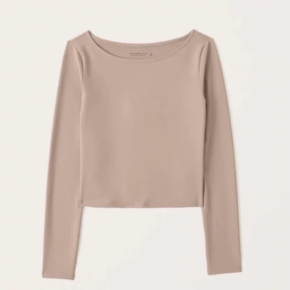 Abercrombie Women's Seamless Fabric Boatneck Top